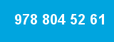 978 804 52 61 978 804 52 61